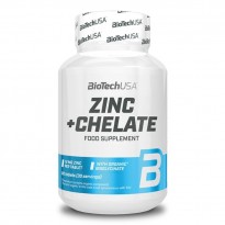 ZINC + CHELATE 60 tabs - BIOTECH USA