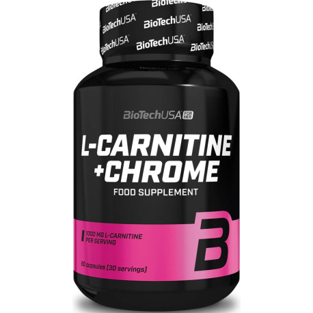 L-CARNITINE + CHROME 60 caps - BIOTECH USA