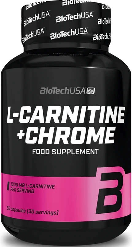 L-CARNITINE + CHROME 60 caps - BIOTECH USA