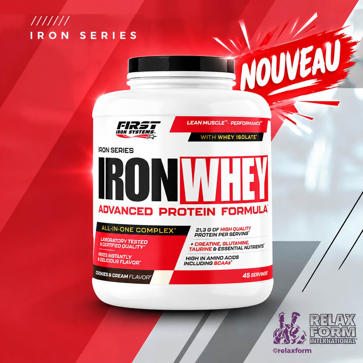 IRON WHEY 1500g - FIRST IRON SYSTEMS