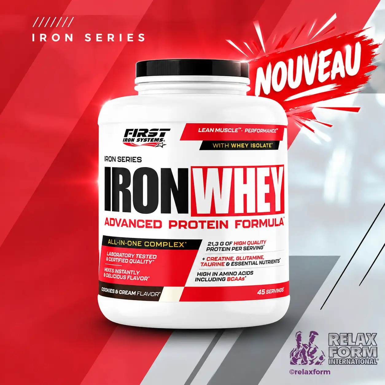 IRON WHEY 1500g - FIRST IRON SYSTEMS