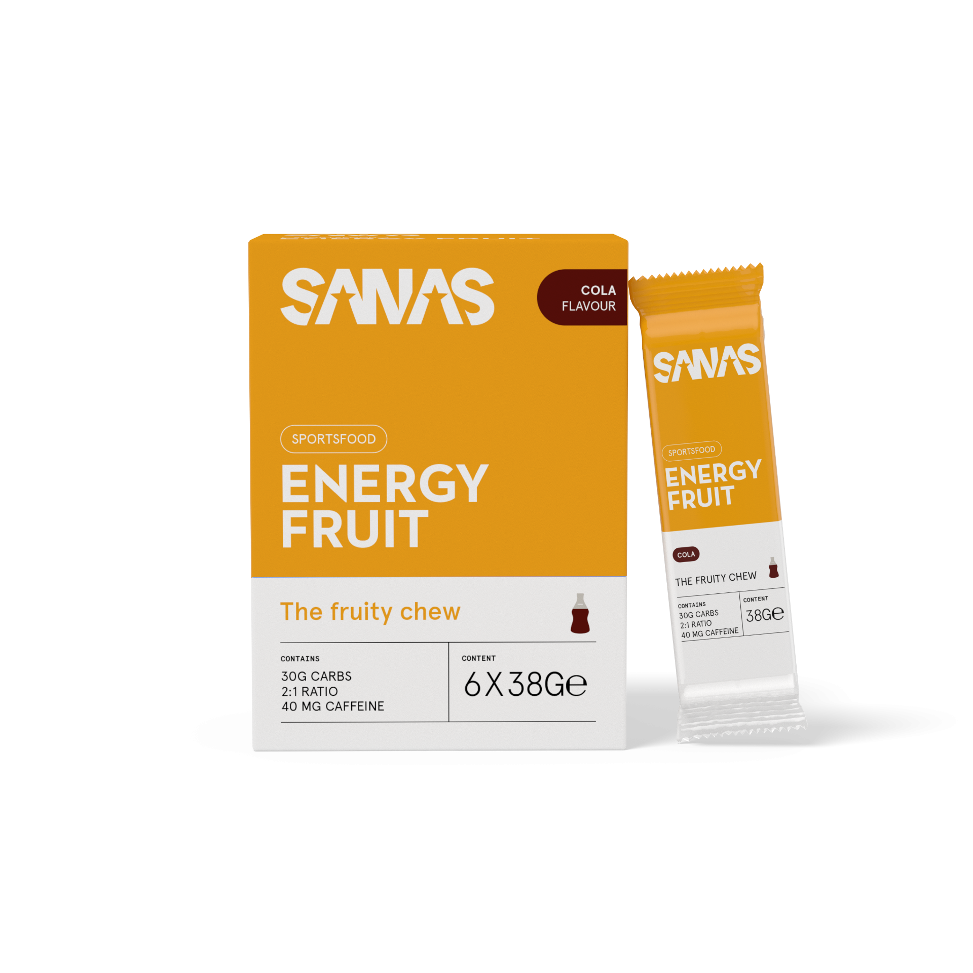 ENERGY FRUIT 6 barres de 38g- SANAS